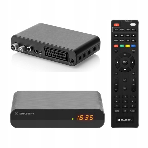 Dekoder Tuner TV GoGEN SCART HD DVB-T2 HEVC H.265