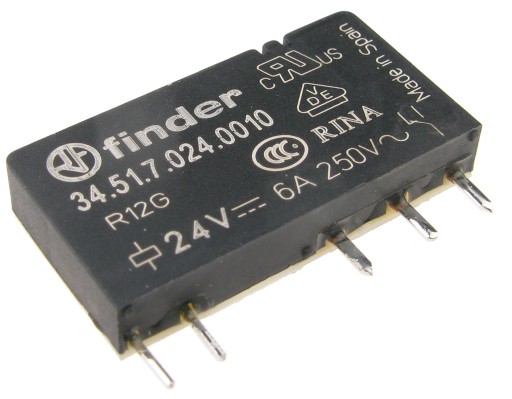 Przekaźnik Finder 34.51.7.024.0010 24VDC 6A/250VAC /4858