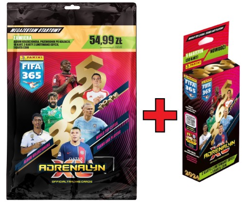 ALBUM NA KARTY FIFA 365 2024 MEGA ZESTAW + BLISTER 8x SASZETKA 5x LIMITED