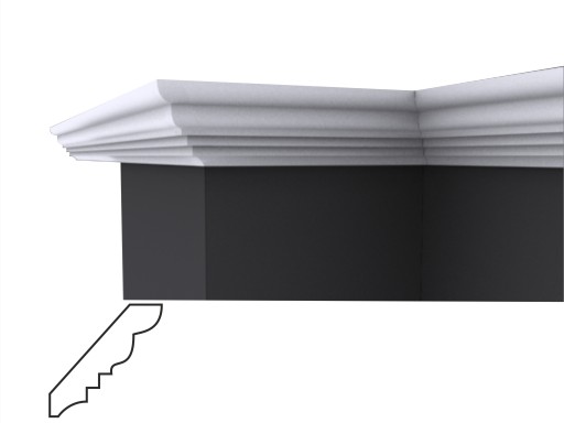 F-10 90x90mm fasety , sztukateria , listwa
