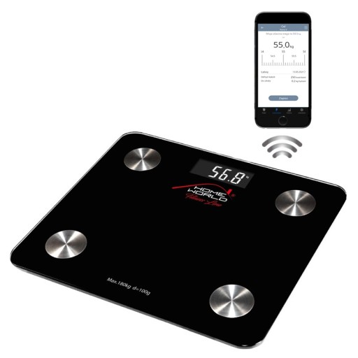 WAGA ANALITYCZNA HW-FIT001 BLUETOOTH CZARNA 12w1