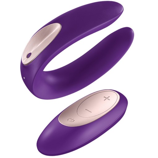 SATISFYER Partner Plus Remote Control stymulator dla par z pilotem Violet