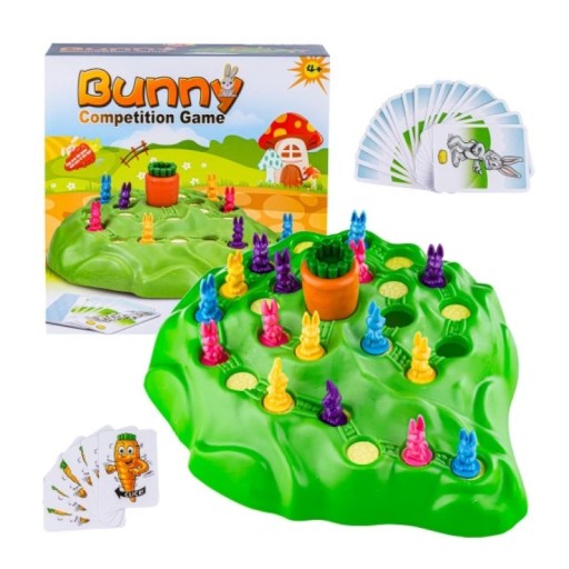 Rodzinna gra szachownicza Happy Rabbit Carrot Competition dla dzieci