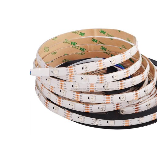 Taśma LED RGB SMD5050, 30d/m, biała, IP65, 5 m