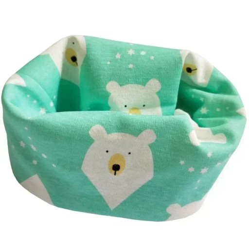 Cotton Scarf for Children Autumn Winter Duvet Fabric Baby Neck Collars