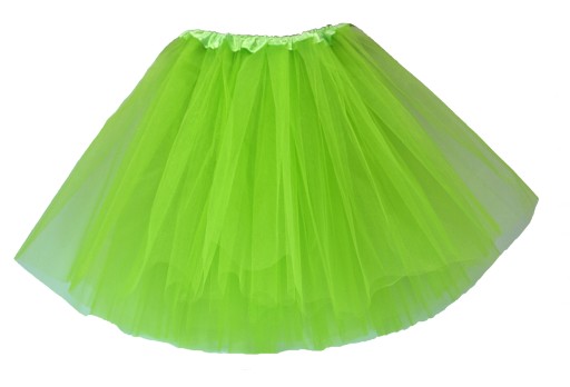 # SPÓDNICZKA TIULOWA TIUL SPÓDNICA 50cm j. zielona ŻABKA
