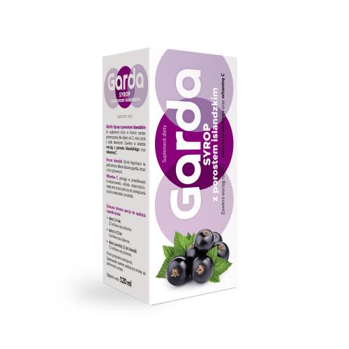 GARDA syrop z porostem islandzkim na gardło 120 ml