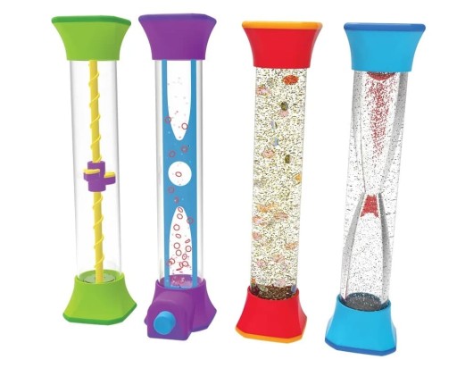 Tuby sensoryczne klepsydry Fidget rurka sensoryczna Learning Resources