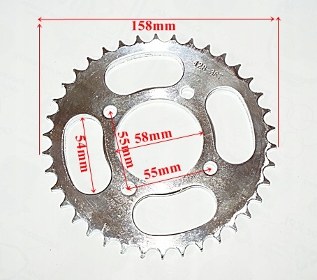 ZĘBATKA TYŁ 428 - 38zębów ( fi-58mm ) JUNAK 121 ,1