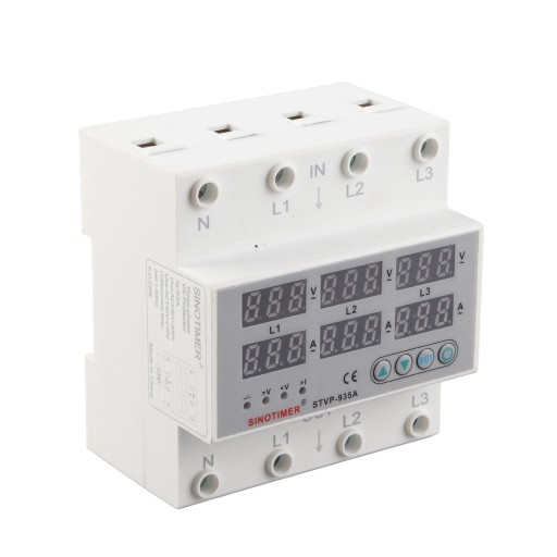 REGULOWANE NAPIĘCIE PRĄDU PROTECTOR 3-FAZOWY AC220/380V 63A