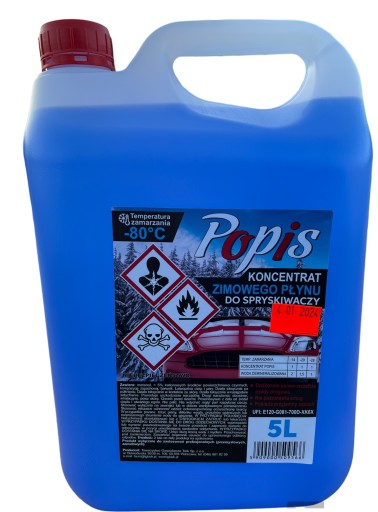 Koncentrat płynu zimowego do spryskiwaczy 5l
