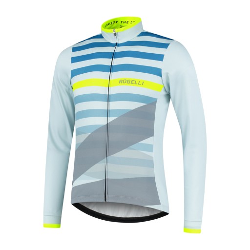 Rogelli STRIPE męska ocieplana bluza rowerowa