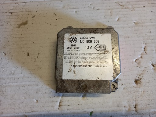 MODUŁ SENSOR AIRBAG VW GOLF IV 1J0909609