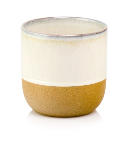 Osłonka Doniczka Ceramiczna Vintage 13x13 cm cream