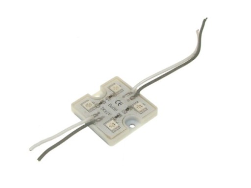 Moduł LED 12V DC 4x5050 IP65 36*36 1W NIEBIESKI