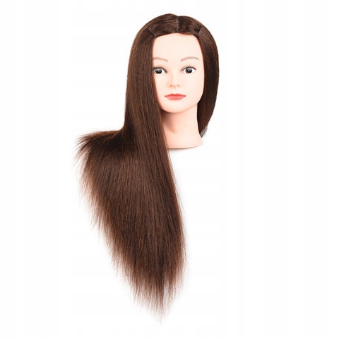 Beauty with a curly wig model
