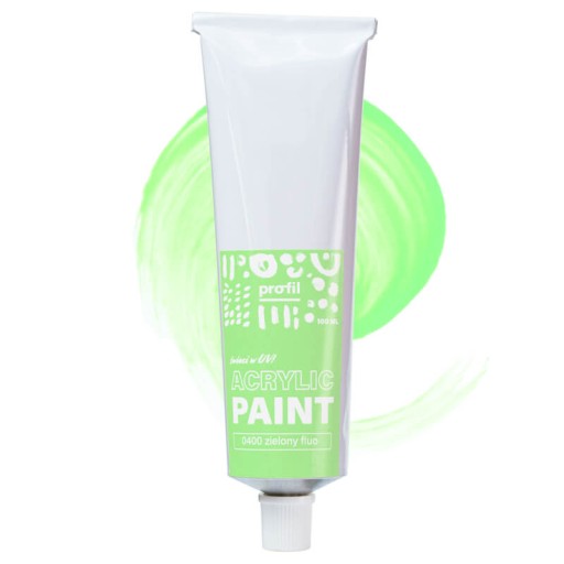 FARBA AKRYLOWA Profil 100ml Produkt PL zieleń fluo