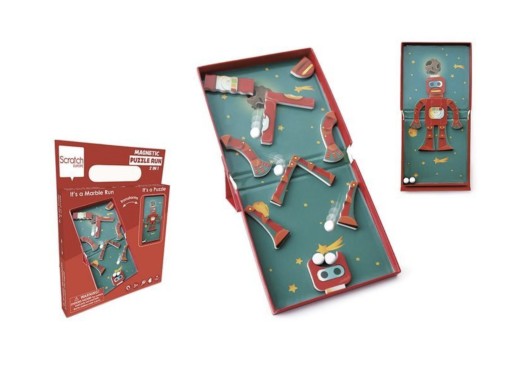 Scratch PUZZLE MAGNETYCZNE Robot TOR KULEK 2w1