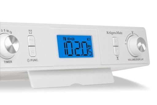 RADIO BIUROWE HOL PODWIESZANE SZAFKOWE Bt KrugerMatz LCD FM zegar Bluetooth