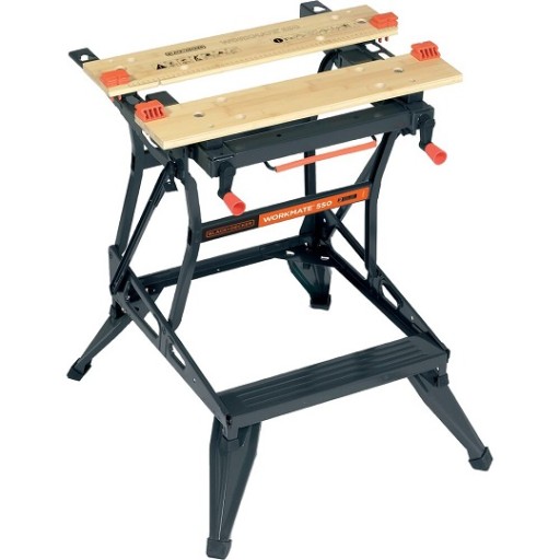 Stół roboczy 2w1, 610×250mm, WORKMATE, Black+Decker [WM550-XJ]
