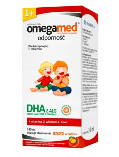 Omegamed Odporność 1+ Syrop 140 ml