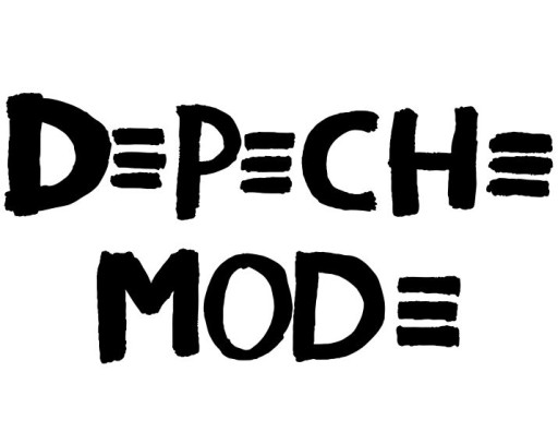 Naklejka logo DEPECHE MODE symbol DM 12 cm