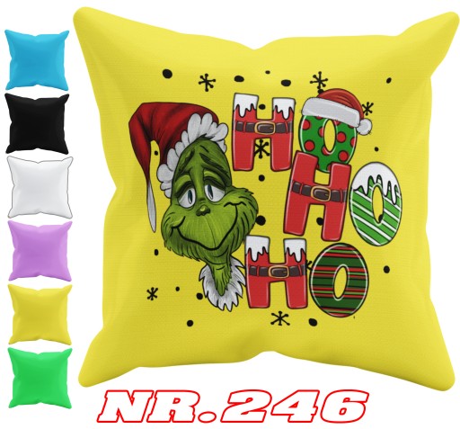 POSZEWKA NA PODUSZKĘ JAŚKA DO PRZEDSZKOLA GRINCH ŚWIĘTA + IMIĘ GRATIS