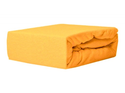 Prześcieradło FROTTE 200x220 z gumką żółte