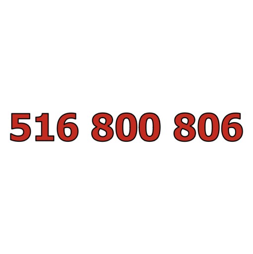 516 800 806 ZŁOTY ŁATWY NUMER ORANGE STARTER PREPAID KARTA SIM