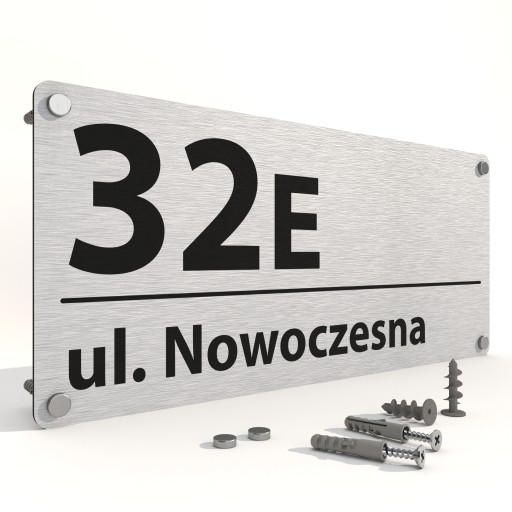 Tabliczka tablica ADRESOWA numer na dom numer domu ALUMINIOWA KOLORY 45x20