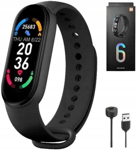 OPASKA SPORTOWA SMARTWATCH SMARTBAND M6 ZEGAREK