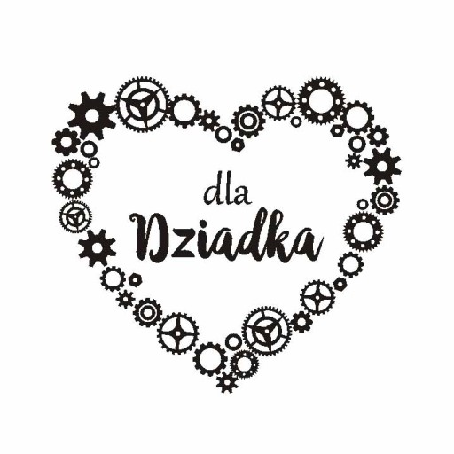 STEMPEL POLIMEROWY Serce dla Dziadka - Agateria