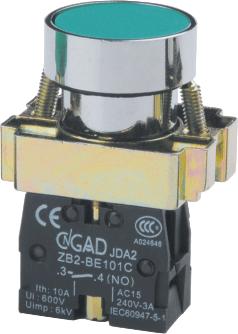 Przycisk sterowniczy zielony NO+NC FV GB2-BA35
