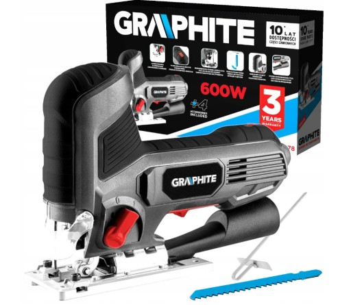 WYRZYNARKA ELEKTRYCZNA 600W REGULACJA OBR GRAPHITE