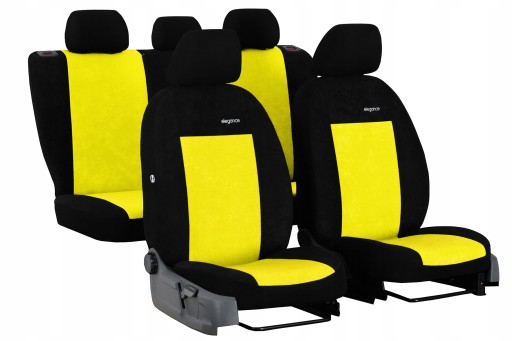 Pokrowce samochodowe Elegance komplet żółty