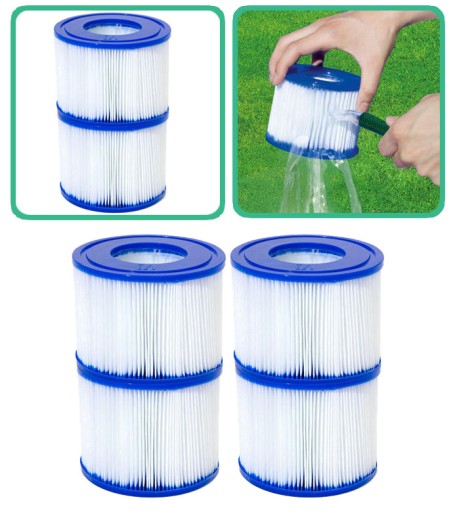 4x FILTR DO POMPY BASENU JACUZZI BESTWAY WKŁAD FILTRACYJNY 60311 | TYP VI
