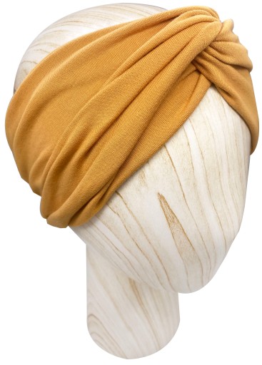Opaska damska na głowę Turban Twist Miodowa