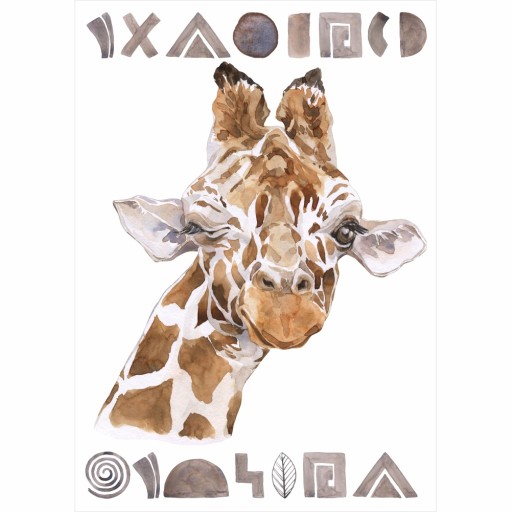 Plakat dla dzieci A3 shining żyrafa PS024