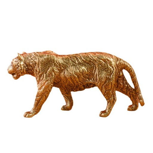 Mosiężna figurka tygrysa Mini miedziana statua Kol