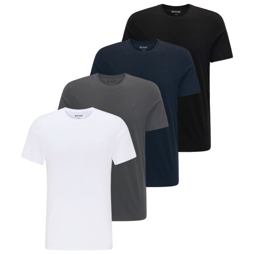 MUSTANG ALEX C CZTEROPAK 4PAK 4PACK MĘSKICH KOSZULEK T-SHIRT 4XL