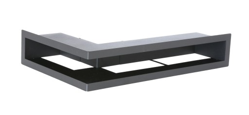 Luft 300x500/70, narożny prawy bez ramki, czarny