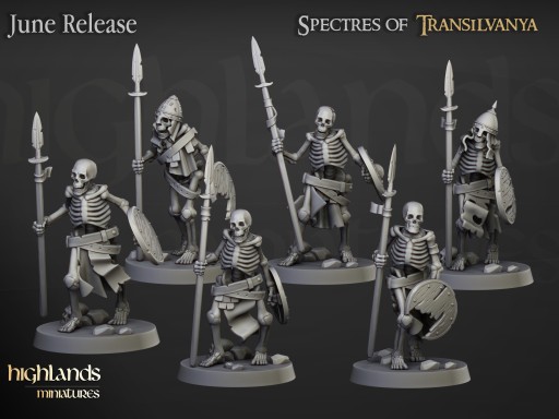 Skeleton Warriors Unit x10 - Highlands Miniatures
