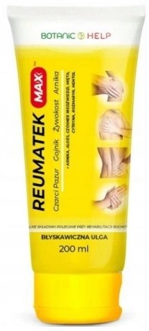 Reumatek Max ŻYWOKOST GOJNIK BÓL KOŚCI STAWÓW 200M