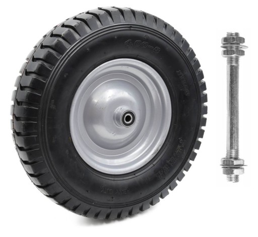 KOŁO KÓŁKO DENTKOWE DO TACZKI 4.00 - 8 POMPOWANE, 8PR HEAVY DUTY 180 KG