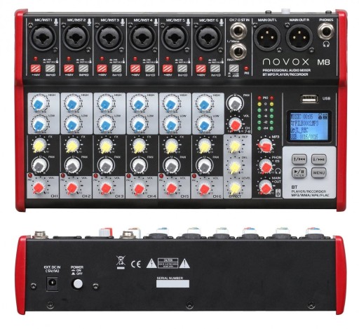Novox M8 MKII Mikser z USB MP3
