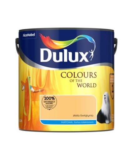 DULUX Kolory Świata Farba lateksowa ścienna 2,5 l ZŁOTA ŚWIĄTYNIA