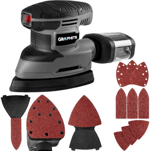 GRAPHITE Szlifierka oscylacyjna delta 180W 3 stopy