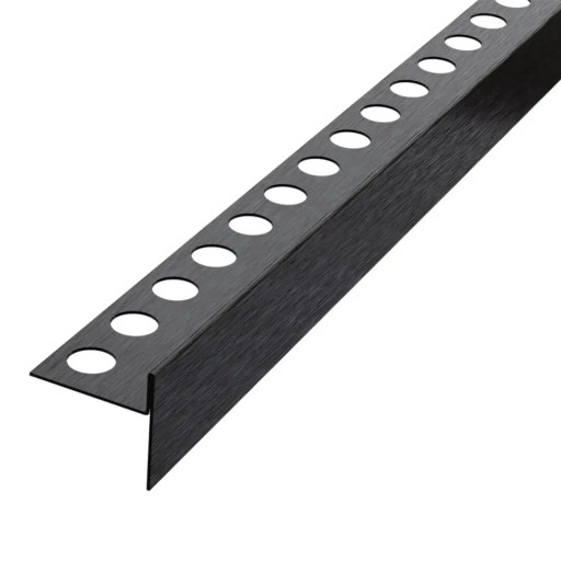 Listwa prysznicowa spadkowa czarny mat 180cm Prawa