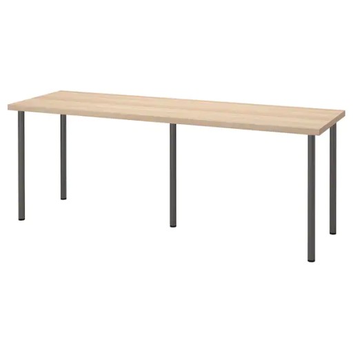 IKEA LAGKAPTEN ADILS Biurko dąb bejcowany 200x60cm