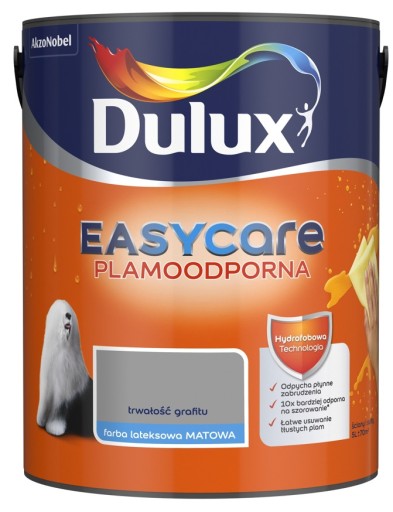 FARBA DULUX EASY CARE - trwałość grafitu, 5l